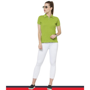 Chemises pour femmes, nouveau style, prix bas, nouveau stock, logo personnalisé, respirantes, tricotées, décontractées, manches courtes - Product Image 2