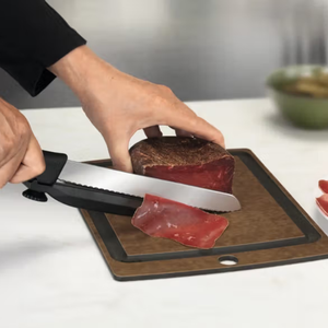 Silver Multipurpose <b>Kitchen</b> Shears with Black Ergonomic Handle Stainless Steel Serrated Blade Food Cutting <b>Scissors</b> for Meat - Product Image 3