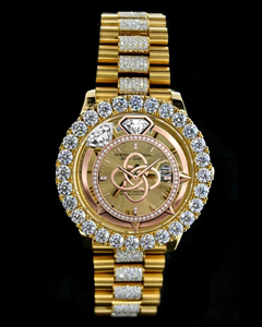 Luxury Moissanite Wristwatch Men Full Stone Setting Stainless Steel <b>Diamond</b> <b>Watch</b> - Product Image 2