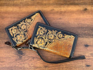 Nouveaux portefeuilles en cuir véritable usinés à la main élégants offres en vrac sur les sacs à main conçus pour femmes embrayages de bracelet en cuir compacts - Product Image 2