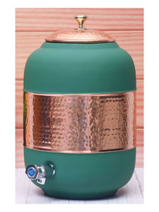 Best Grade Pure Copper Water Dispenser with <b>Stand</b> and Leak Proof Tap for Home Hotel and Office Healthy <b>Drinking</b> for Export 5LTR - Product Image 4