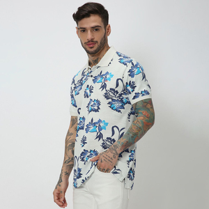 Polos de haute qualité, polos grande taille pour hommes, polos personnalisés avec impression sérigraphique de tigre, manches courtes, 100% coton, décontractés - Product Image 4