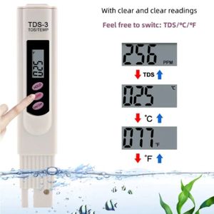 Medidor Digital de TDS de Alta Calidad, Probador de Agua de 0-9999 ppm para Monitoreo de Nutrientes Hidropónicos con Medición de Temperatura - Product Image 6