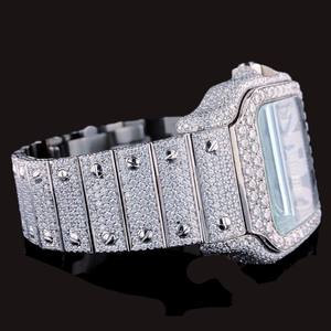 Reloj de Lujo con Diamantes de Moissanita y Cuarzo, Estilo Hip Hop, para Hombre, Ideal para Fiestas - Product Image 2