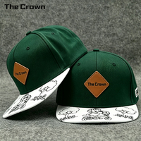 Gorra Deportiva Personalizada con Logotipo, 6 Paneles, Visera Plana, de Mezclilla, Malla y Lona, Transpirable e Impermeable, con Estampado de Dibujos Animados, Venta al Por Mayor