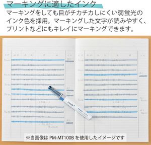 Surligneur bicolore KOKUYO Mark+ – Marqueur japonais double couleur doux et délicat pour notes et journalisation - Product Image 3