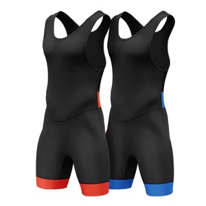 Combinaison de lutte pour hommes avec logo personnalisé, taille ajustable, vêtements de sport pour hommes, combinaisons de lutte pour hommes avec faible MOQ, service OEM - Product Image 4