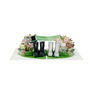 Tarjeta de Invitación de Boda 3D Pop-Up Hecha a Mano con Diseño de Botas Vaqueras, Temática Rústica, Tarjeta de Felicitación, Regalo, Venta al Por Mayor - Product Image 2