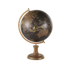 Escritorio Ejecutivo Moderno con Globo Terráqueo y Mapa Detallado |   Globo Terráqueo Educativo para Decoración de Oficina, Mesa de Estudio y Hogar - Product Image 1