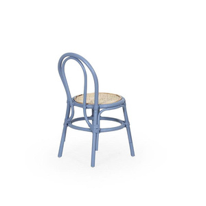 Chaise de salle à manger pour enfants en osier bleu, mobilier de crèche en rotin naturel, chaise de salle de jeux Montessori, fabricant OEM ODM Vietnam - Product Image 4