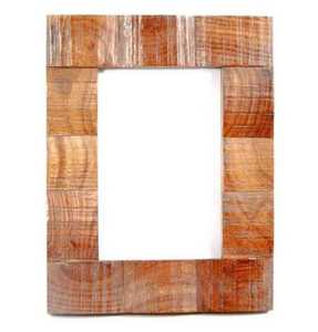 Wooden Photo <b>Frame</b> Solid Wood Chips <b>Large</b> Size Wall Mirror <b>Frame</b> by Axiom Home Accents Hand Crafted Wedding Gift Modern - Product Image 4