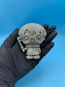 จี้เพชรโมอิสซาไนต์แบบ Iced Out ลายการ์ตูน เงินแท้ 925  แบบกำหนดเองได้ จี้ฮิปฮอป 3 มิติ และเครื่องประดับ - Product Image 2
