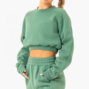 Camiseta recortada informal para mujer, Top corto sólido para el verano de secado rápido con cuello redondo, estilo de calle Popular para mujer - Product Image 2