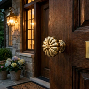 โซลาร่า บลูมลูกบิดประตูทองเหลืองโบราณ ลูกบิดลิ้นชักตู้ทรงกลมลายดอกไม้สีทอง | อุปกรณ์ตกแต่งหรูหราสำหรับตู้และตู้เสื้อผ้า - Product Image 4