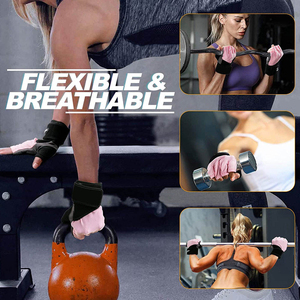 Unisex High Quality Gym <b>Gloves</b> Customized Full & Half Finger Design in Solid Colors for Men & Women Weightlifters <b>Gloves</b> - Product Image 6
