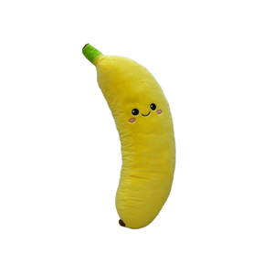 Cute Banana Plush <b>Toy</b> <b>Soft</b> Pillow For Kids Unisex Stress Relief <b>Stuffed</b> Animal 30cm Yellow With Green Stem - Product Image 1