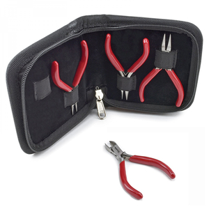 Juego de Mini Alicates de Acero Inoxidable al por Mayor, 5 Piezas, Herramientas de Alto Rendimiento para Fabricación de Joyas, Alicates Planos, de Punta Fina, de Corte Lateral, Personalizados - Product Image 1
