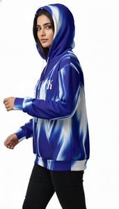 Sudadera con Capucha Extra Grande de Alta Gama, Unisex, Bordada, con Estampado Completo, para Colecciones de Ropa Urbana Premium - Product Image 4