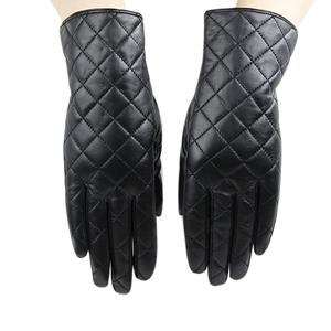 Women Luxury Lambskin Leather <b>Gloves</b> Warm Winter Dress <b>Gloves</b> <b>Touchscreen</b> Fashion OEM Custom Wholesale Supply - Product Image 1