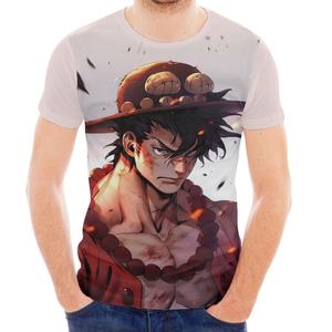 T-shirt unisexe à imprimé graphique Anime 2026 Noir Blanc Coupe Classique Personnage Haute Définition Streetwear Urbain Haut de Gamme HD - Product Image 5
