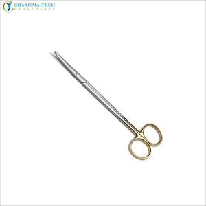 Tijeras de disección Metzenbaum TC premium con puntas curvas y romas, con incrustaciones de carburo de tungsteno, tijeras de disección Metzenbaum TC CE - Product Image 5