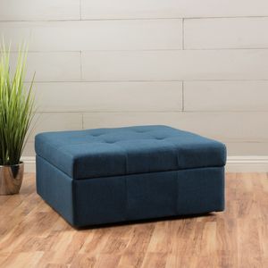 LARKIN <b>Storage</b> Ottoman Stylish <b>Stool</b> <b>with</b> Hidden <b>Storage</b> Space - Product Image 3