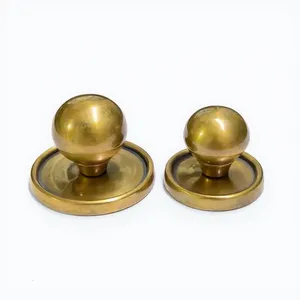 <b>Antique</b> Solid <b>Brass</b> Round <b>Knob</b> with Backplate Golden Passage Privacy <b>knob</b> Furniture Handle Dummy Design Home Office Customized - Product Image 2