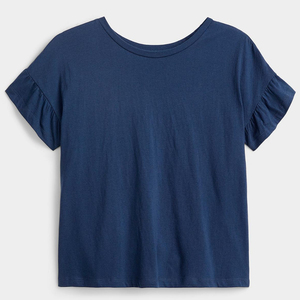 Top Corto Cómodo y Ajustado para Verano, Manga Corta, Estilo Casual, Lindo y a la Moda, Ajuste Delgado, Suave, Estilo Diario - Product Image 5
