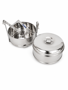 Dheer International Modern Stainless Steel Food Grade 202 Thailand Tiffin 20cm Diameter 2 Layer Wholesale - Product Image 3