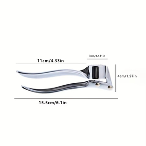 Prensa de Ajo Antideslizante, Clip para Ajo Reforzado, Multifuncional, de Aleación de Zinc y Acero Inoxidable, Tipo Manual - Product Image 6