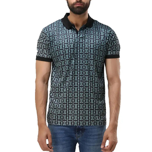 Camisas de Hombre al por Mayor, 100% Algodón, Estampadas, Transpirables, con Logotipo Personalizado, Manga Corta, para Golf, Oficina, Uniformes - Product Image 1