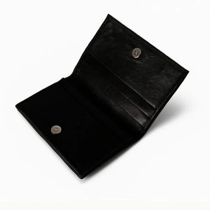 Cartera de Cuero de Grano Completo de Alta Calidad para Hombre, Cartera Clásica de Lujo Delgada y Plegable Personalizada - Product Image 3