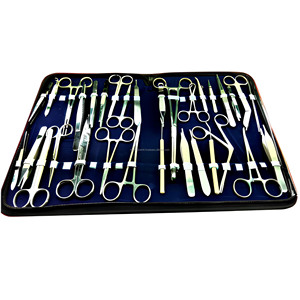 Kit de Instrumentos Veterinarios de Acero Inoxidable de 157 Piezas para Disección y Cirugía Menor con Herramientas Personalizables y Estuche con Cierre - Product Image 1