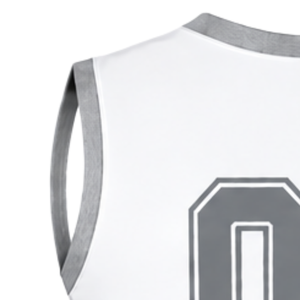 Haut d'uniforme de cheerleading gris sans manches, col en V, pour performance de danse d'équipe, compétition athlétique, vêtements de sport - Product Image 4