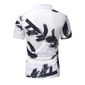 Camisas de Solapa con Estampado Bordado Personalizado, Camiseta Polo para Hombre 100% Algodón Poliéster Estampada - Product Image 4