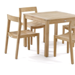 Minimalist Style <b>Dining</b> <b>Table</b> Sets Chair with Teak Solid Wood Frame Material and Durable for Home Furniture and Garden Furniture - Product Image 6