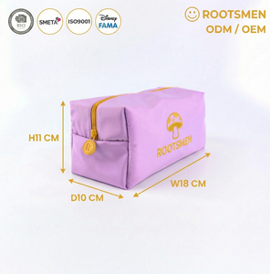 Rootsmen for Nylon Waterproof Hanging Large Travel <b>Makeup</b> Bag Lightweight Cosmetic Organizer Zipper Storage Pouch for Women - Product Image 1