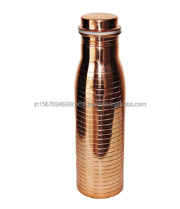 Bouteille d'eau de qualité attrayante à arrosage au prix de vente chaud Made In India Summers Bouteille en cuivre de voyage avec logo privé - Product Image 2