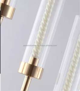 Soporte de vela de suelo de hierro de diseño moderno hecho a mano para decoración navideña del hogar forma personalizable - Product Image 4