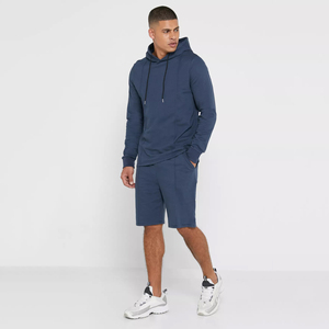 Conjunto de Sudadera con Capucha y Pantalones Cortos Personalizados al por Mayor, Conjunto Deportivo Unisex de Alta Calidad en Felpa Francesa para Hombre - Product Image 4
