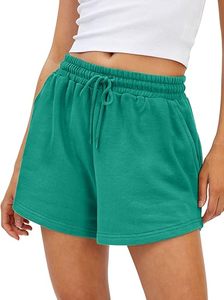 Shorts Deportivos Casuales de Verano para Mujer, Cintura Alta, Ecológicos, de Spandex/Poliéster, Color Sólido, Venta al Por Mayor Personalizada - Product Image 3