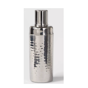 Shaker à cocktails artisanal en acier inoxydable pour bars et fêtes, finition argentée, accessoires de bar. - Product Image 3