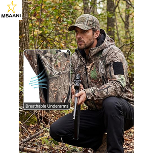 Veste de chasse imperméable à capuche en softshell pour homme - Product Image 6