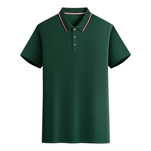 Polo à manches courtes pour homme, col rond, tendance, nouvelle collection automne, design personnalisé avec logo OEM - Product Image 2