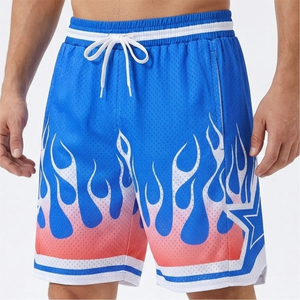 Shorts de basketball pour hommes de haute qualité, décontractés, couleur unie, légers, anti-plis, taille élastique, service OEM, prix de gros - Product Image 6