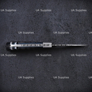 UA Supplies DIY Grade Handmade Carbon Steel Camping Folding Utility Knife Clip Point Blade Wood Handle Straight Edge 6.5 - Product Image 4
