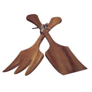 Juego de cucharas de madera para servir con detalles en latón, diseño minimalista, duradero para uso en catering - Product Image 4