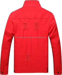 Boomletcorp, nuevo estilo, hecho a medida, primavera y otoño, estilo callejero, chaqueta vaquera para hombre, Chaquetas vaqueras, proveedores de ropa callejera. - Product Image 2