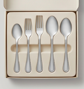 Juego de cubiertos modernos de acero inoxidable, diseño minimalista, alto brillo, apto para lavavajillas, para bodas y cenas formales - Product Image 6