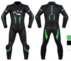 Custom Moto Racing Jumpsuit/Traje Premium Cowhide/Kangaroo Leather | Track Ready | Level 2 Protection - Product Image 1